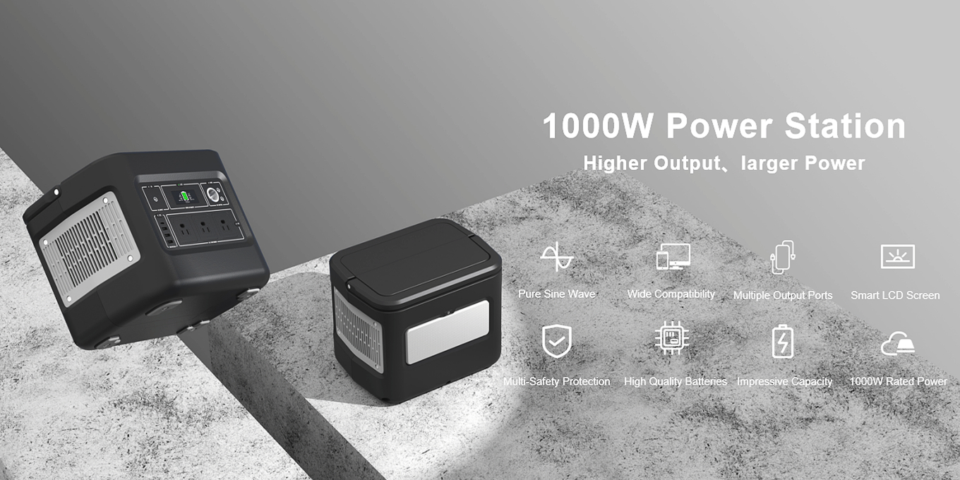 Gineadóir Gréine In-athluchtaithe 1000W le haghaidh Muirearú Soghluaiste